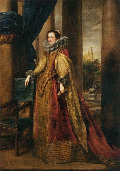 Anthony Van Dyck Portrait d'une noble genoise Sweden oil painting art